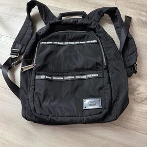 Steve Madden Sleek Black Backpack
